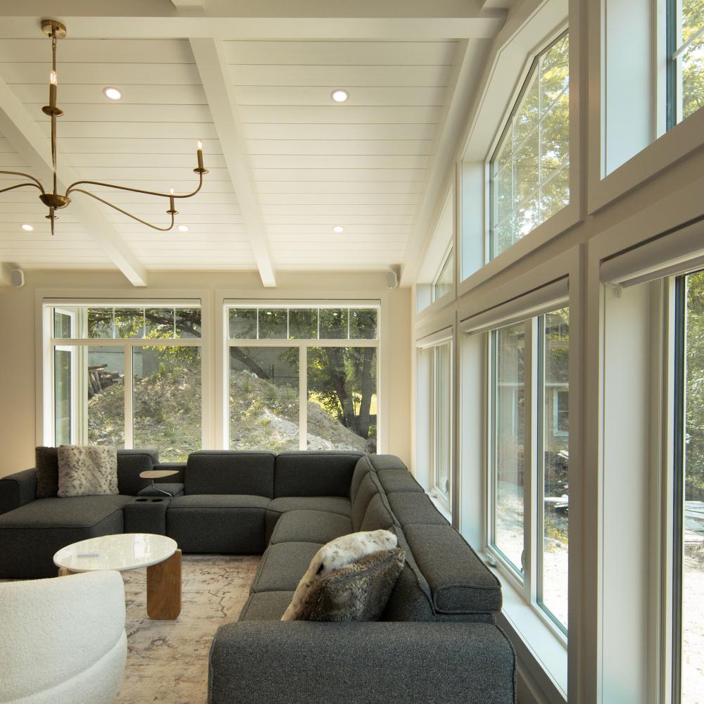 Lakeside sunroom addition