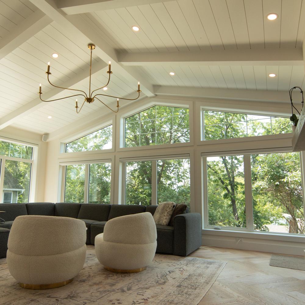 Lakeside sunroom addition