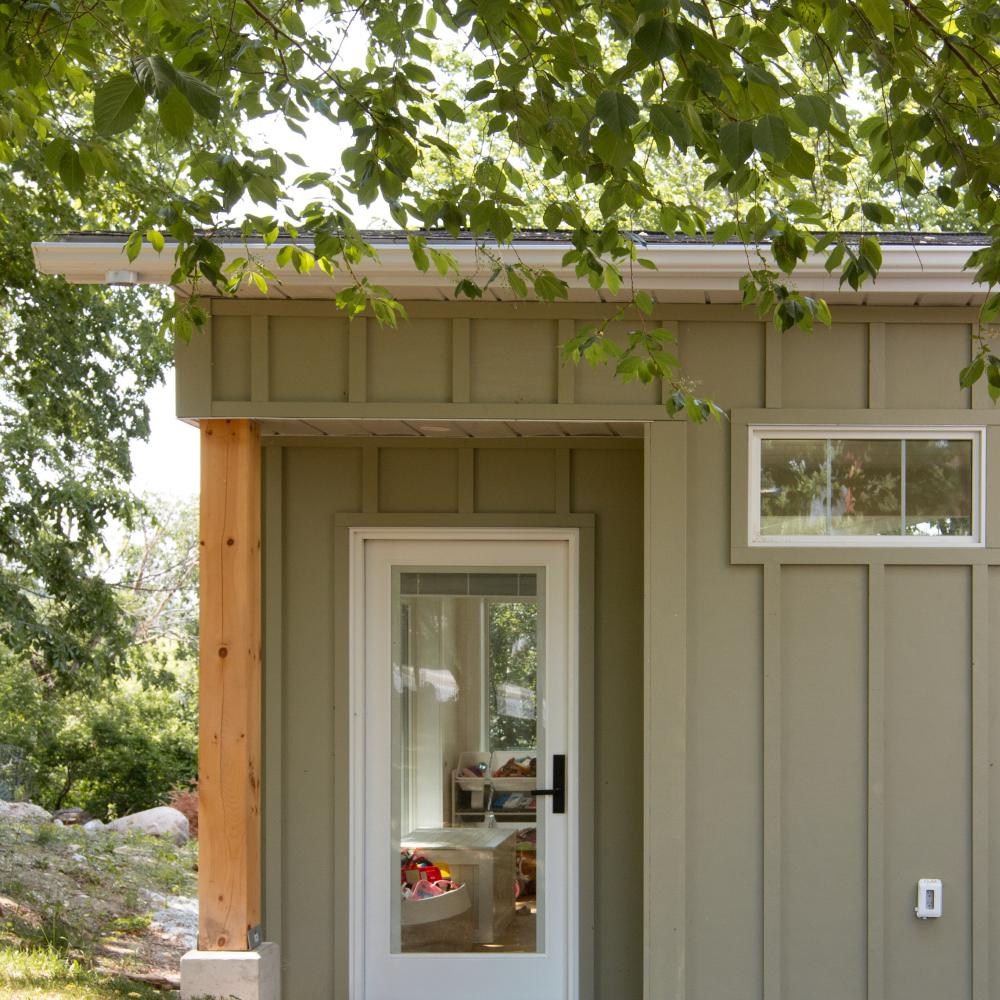 Lakeside sunroom addition